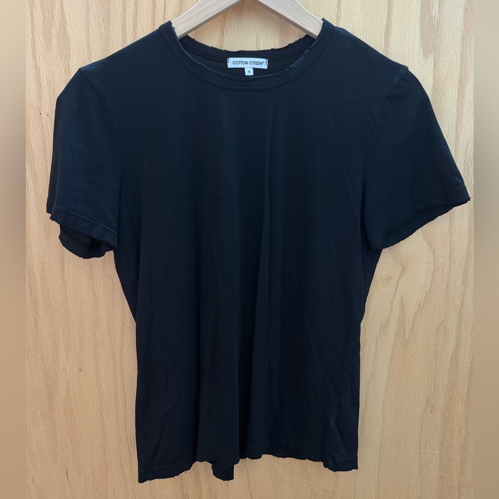 Cotton Citizen Black Short Sleeve Tee